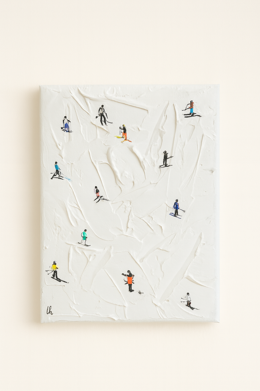 „Ski Slope Stories“ – Winter-Leinwandbild 🎿